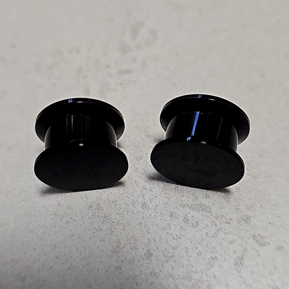 Flower Skull plugs gages size 9/16, screw on - Picture 2 of 3